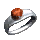 Palladium Star Ruby Anniversary Ring