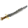 Gold Runed Mithril Knife