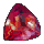 Trilion Cut Amber