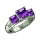 Amethyst-Studded Ring