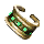 Jade Speckled Earhoop