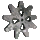 Silver Etched Gear #1